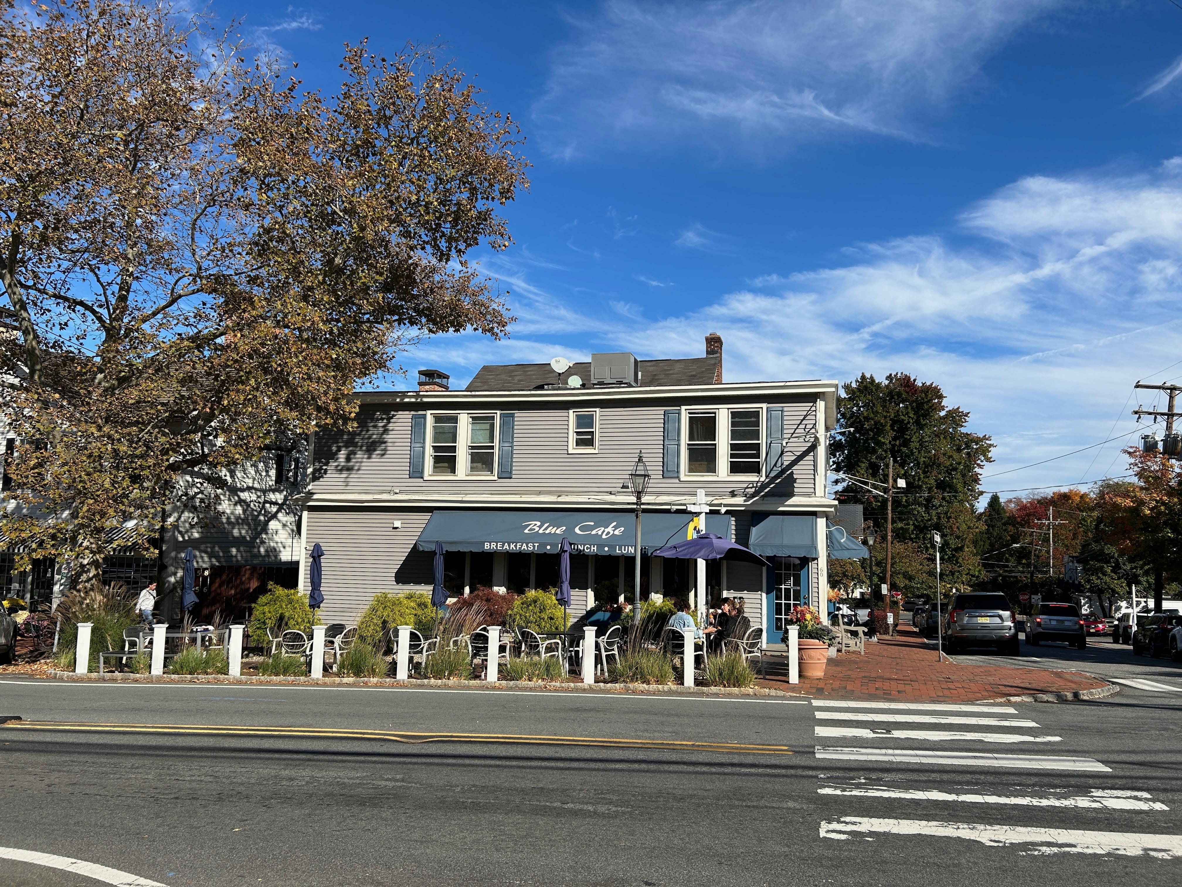 Blue Cafe in Downtown Basking Ridge, NJ